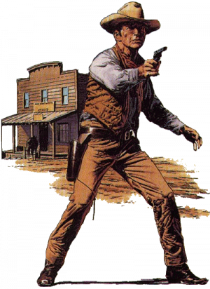 Cowboy With Gun